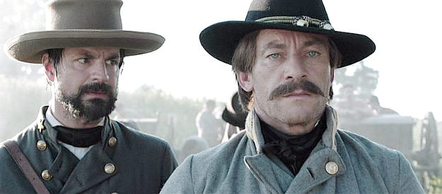 Gale Harold as Maj. Charles Semple, encouraging Gen John C. Breckinridge (Jason Isaacs) to plug a hole in the Southern battle line in Field of Lost Shoes (2015)