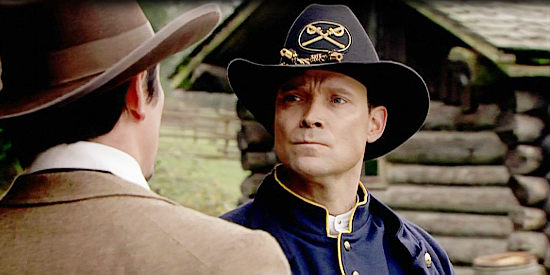 Garwin Sanford as the general, planning to set up defense against the invaders on Thundering Ranch in The Gambler, the Girl and the Gunslinger (2009)