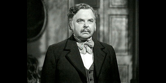 Gene Lockhart as Samuel Bacon, Libby's father, at odds with George Armstrong Custer in They Died with Their Boots On (1941)