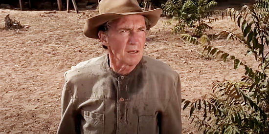 George Mitchell as Evan, Abigail's dad in Ride in the Whirlwind (1965)