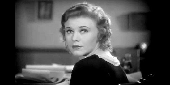 Ginger Rogers, receptionist for producer Sam Lehman, a New York schemer in The Tenderfoot (1932)