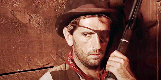 Harry Dean Stanton as Blind Dick, the outlaw leader in Ride in the Whirlwind (1965)