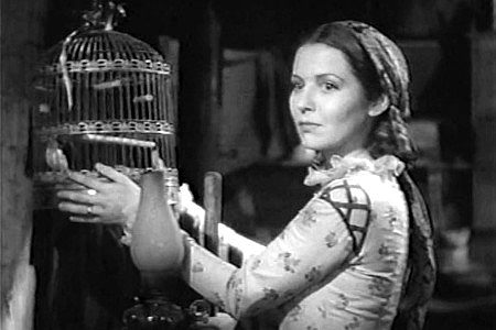 Helen Burgess as Louisa Cody, planning to have Buffalo Bill settle down and run a hotel with her in The Plainsman (1936)