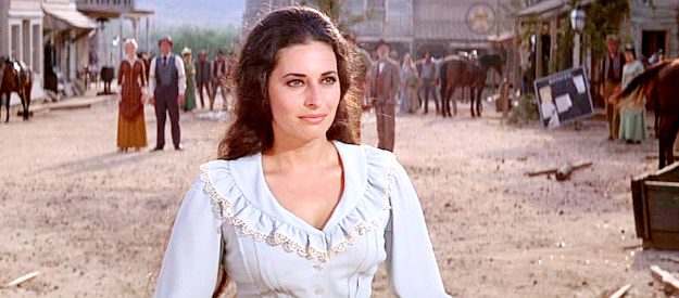 Ina Balin as Tracey Winters, the woman who came between Vince Hackett and Jess Wade in Charro! (1969)