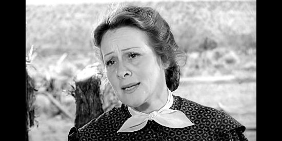 Irene Rich as Mrs. Worth, insisting her family care for the wounded Quirt Evans in Angel and the Badman (1947)