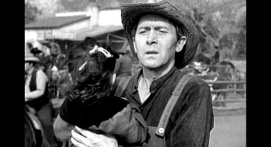 James Bell as Sam Hall, the homesteader who wants a piece of Brewton land and gets it, at least temporarily, thanks to Lutie in The Sea of Grass (1947)