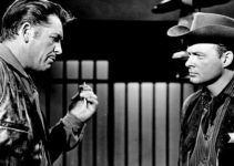 James Brown as Sheriff Chuck Morgan with John Clarke as Deputy Sam Freed in Gun Street (1961)