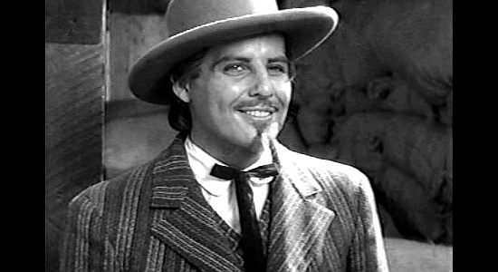 James Ellison as Buffalo Bill Cody, returning from a trip East and about to be razzed about his gentlemanly duds in The Plainsman (1936)