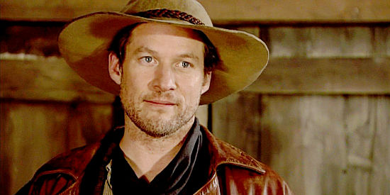 James Tupper as B.J. Stoker, the rancher who finds himself in partnership with a gambler in The Gambler, the Girl and the Gunslinger (2009)