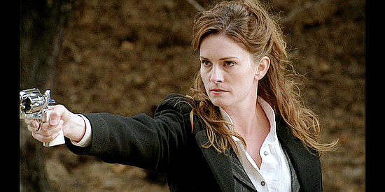 Jamie Anne Allman as Olivia Thibodeaux, coming to another woman's defense in Prairie Fever (2008)