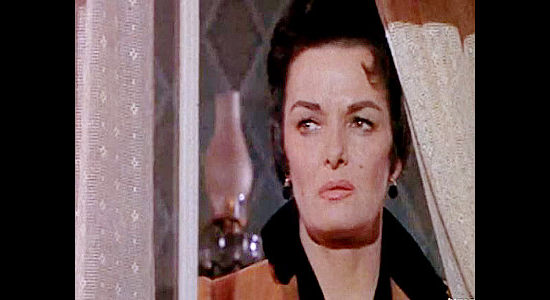 Jane Russell as JIll Stone, watching her former lover Waco in a final showdown in Waco (1966)