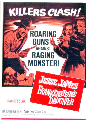 Jesse James Meets Frankenstein's Daughter (1966) poster