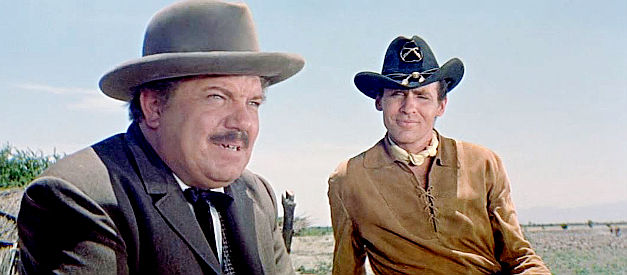 Joe Higgins as Kincaide, the land speculator with his eye on part of the Apache reservation, thanks to Capt. Maynard (Pat Conway) in Geronimo (1962)