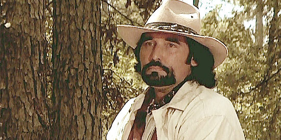 John Castellanos as Jack Barnett, questioning a former gang member about the location of a fortune in gold in Return of the Outlaws (2009)