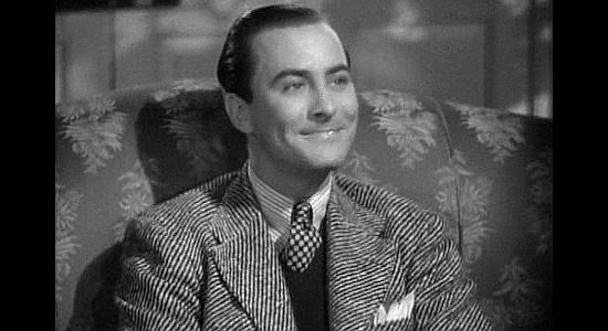 John Hubbard, aka Anthony Allan as Bertie Thomas, Margo's brother, who buys Lonestar as a polo horse in The Kid from Texas (1939)