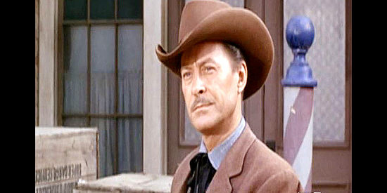 John Hubbard as Marshal Shearer, the man who locks up Ben Gifford in Gunfight at Comanche Creek (1964)