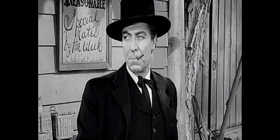 Joseph Calleia as Monte Marquez, the rich businessman who takes a liking to Ross McEwen in Four Faces West (1948)