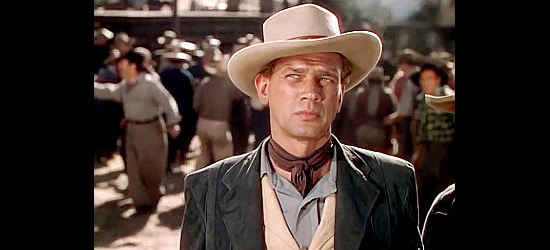 Joseph Cotton as Jess McCanles, the good brother, standing up against his father in Duel in the Sun (1946)