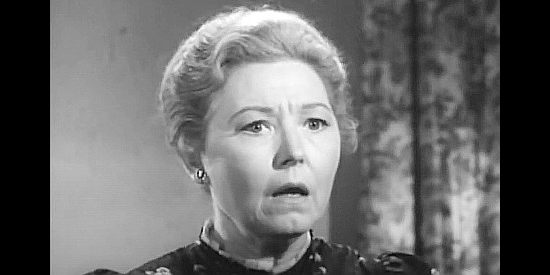 Josephine Hutchinson as Ma Bartlett, struggling with her son's attraction to a young Chinese beauty in Walk LIke a Dragon (1960)