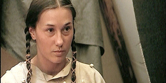 Kansas Carradine as Rain Basket, an Indian girl Nate rescues from an abusive trader in Nate and the Colonel (2003)