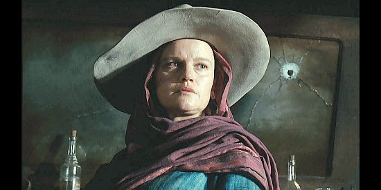 Katarzyna Figura as The Woman, preparing to leave town in Dead Man's Bounty (2006)