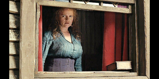 Katarzyna Figura as The Woman, watching for the sheriff's return in Dead Man's Bounty (2006)