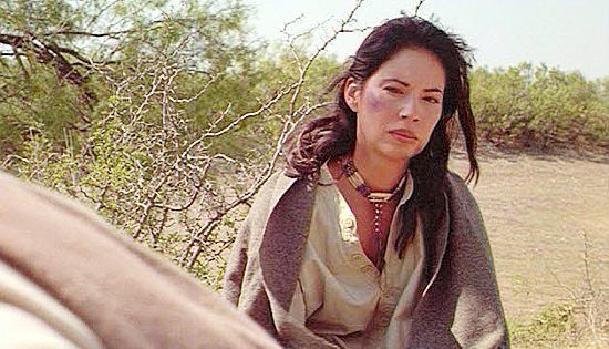 Kateri Walker as Calypso, the Indian girl Joshua marries in Jericho (2000)