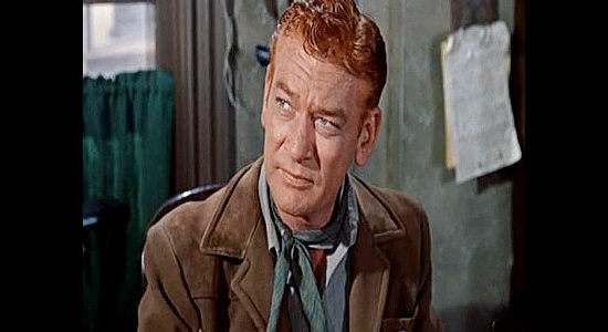 Kenneth Tobey as Lt. Hurley, the Texas Ranger commander who sents Henessey and Seven after Jim Flood in Seven Ways from Sundown (1960)