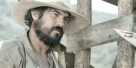 Kirk Harris as Roger Hazard, wondering if he can trust his own son after finding gold in A Sierra Nevada Gunfight (2012)