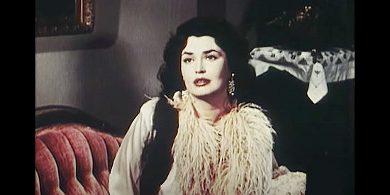 Laurette Luez as Felina, queen of the dance hall girls in Ballad of a Gunfighter (1964)