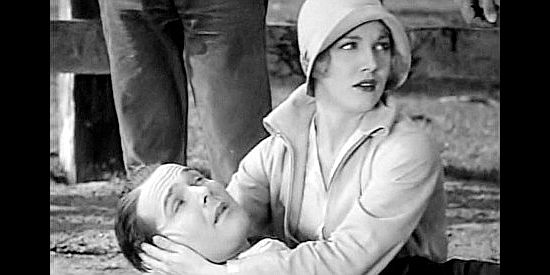 Leila Hyams as Molly Rankin, fearing Windy's been seriously injured in Way Out West (1930)