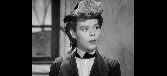 Louise Platt as Mrs. Lucy Mallory, the officer's wife hoping for a reunion with her husband in Stagecoach (1939)