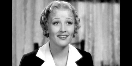 Margot Grahame as Kitty Rivers, describing Clay Tallant's showdown with Keeler in The Arizonian (1935)