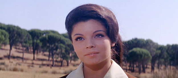 Maria Granada as Pilar Fortuna, the rich landowner's daughter who falls for Johnny Ketchum in Son of a Gunfighter (1965)