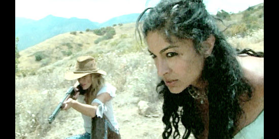 Marjan Faritous as Maria Ledron, waiting to make her move in Ride Sweet, Die Slow (2005)