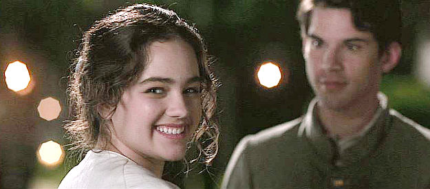 Mary Mouser as Libby Clinedinst, the young lady who turns the head of Sam Atwill in Field of Lost Shoes (2015)