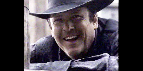 Michael Madsen as Frank Miller, back in Hadleyville and looking to even an old score in High Noon (2000)