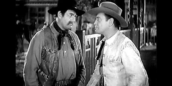 Moroni Olsen as Missouri, discussing the pros and cons of leading a lawful life with Bob Culpepper (Richard Dix) in Yellow Dust (1936)
