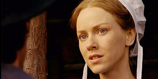 Naomi Watts as Rebecca Yoder, accepting an outsider into her home in The Outsider (2002)