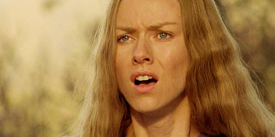 Naomi Watts as Rebecca Yoder, forced to make difficult choices as she grows closer to an outsider in The Outsider (2002)