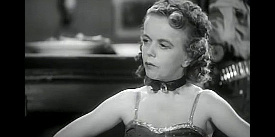Nita Krebs as Nita, Bat's partner in crime, tiring of her two-timing boyfriend in The Terror of Tiny Town (1938)