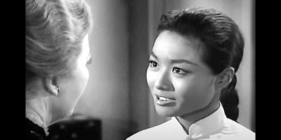 Nobu McCarthy as Kim Sung with Ma Bartlett (Josephine Hutchinson) in Walk Like a Dragon (1960)