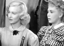 Ann Savage as Jean Shelby with Claudia Drake as Mary Manson in Renegade Girl (1946)