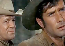 Dan Duryea as Joe Barlow and Robert Fuller as Matt Martin in Incident at Phantom Hill (1966)
