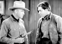WIlliam Boyd as Bill Holbrook and Clark Gable as Rance Brett, squaring off in The Painted Desert (1931)