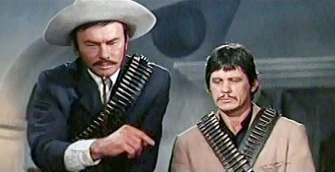 Yul Brynner as Pancho Villa and Charles Bronson as Fierro in Villa Rides (1968)