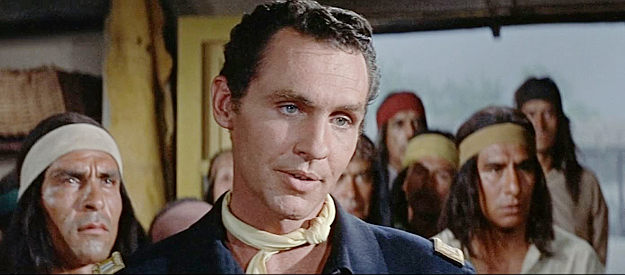 Pat Conway as Capt. Maynard, a cavalry commander with a harsh view of Indians in Geronimo (1962)
