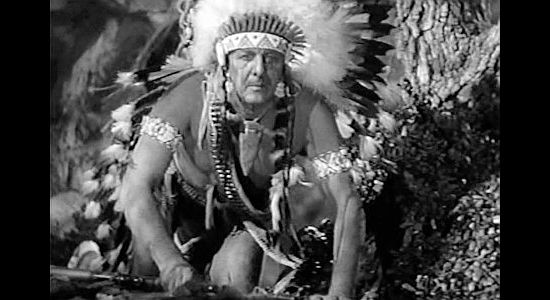 Paul Harvey as Yellow Hand, the Cheyenne chief ensuring he was provided accurate information in The Plainsman (1936)