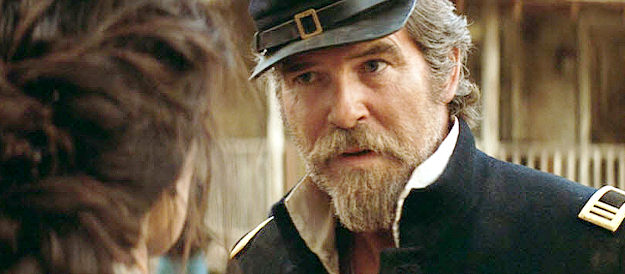 Pierce Brosnan as Gideon, trying to locate a Confederate officer in Seraphim Falls (2006)