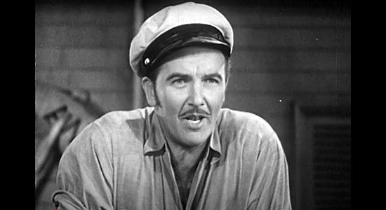 Preston Foster as Paxton Bryce, dreaming of selling his boat and becoming a cattle king in American Empire (1942)